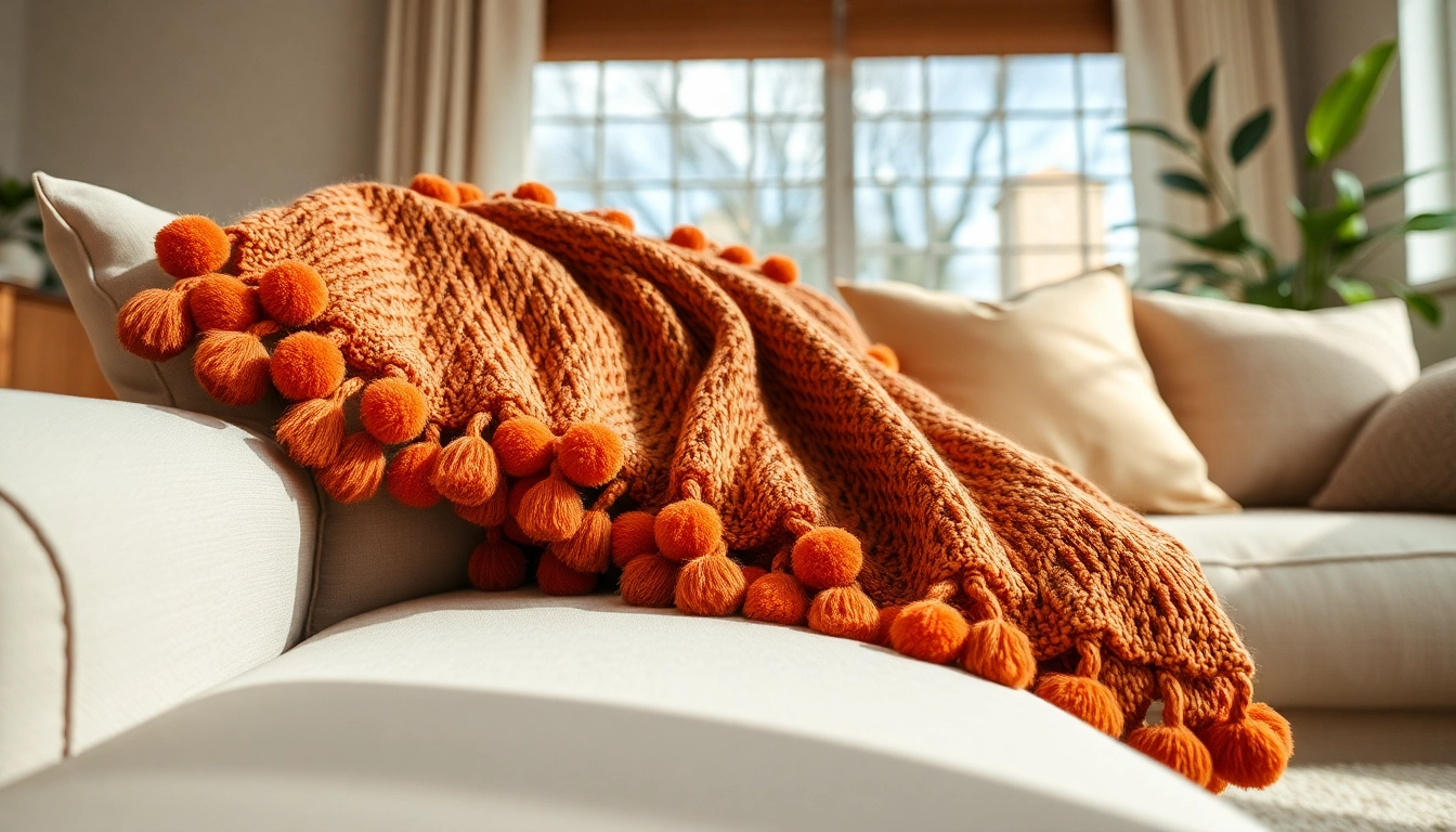 Elevate Your Living Space with Moroccan Pompom Blankets from https://labboho.com/collections/pompom-blanket