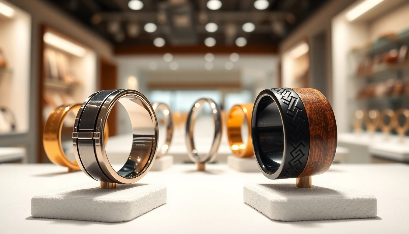 Showcasing stunning wedding rings for men, highlighting intricate designs and luxury details.