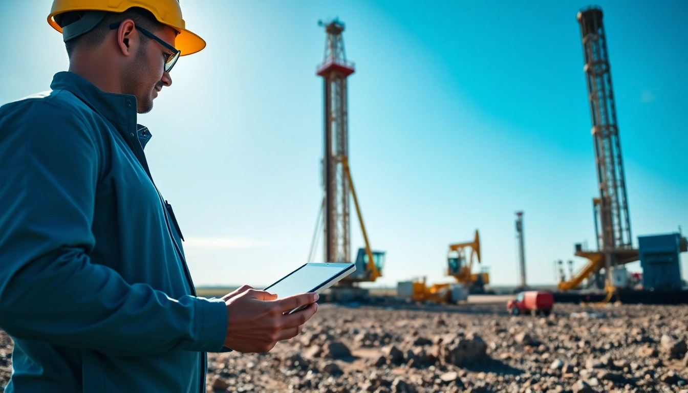 View of a geosteering operation at www.geosteeringvision.com with engineers analyzing drilling data.