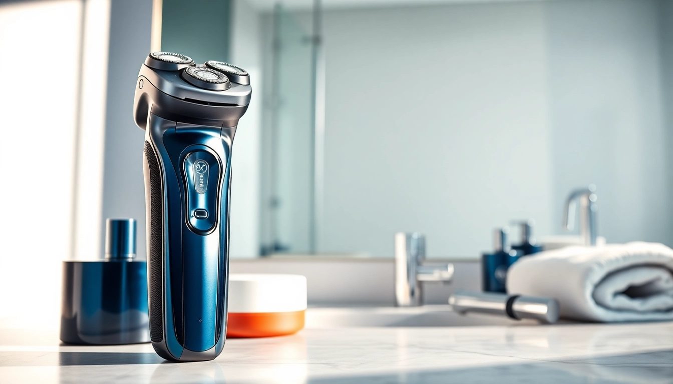 Enhance your grooming routine with this Electric Shaver for Men featuring a modern design.