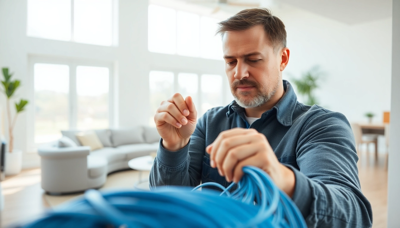 Experience seamless connectivity with Sonic Fiber in a modern home installation.